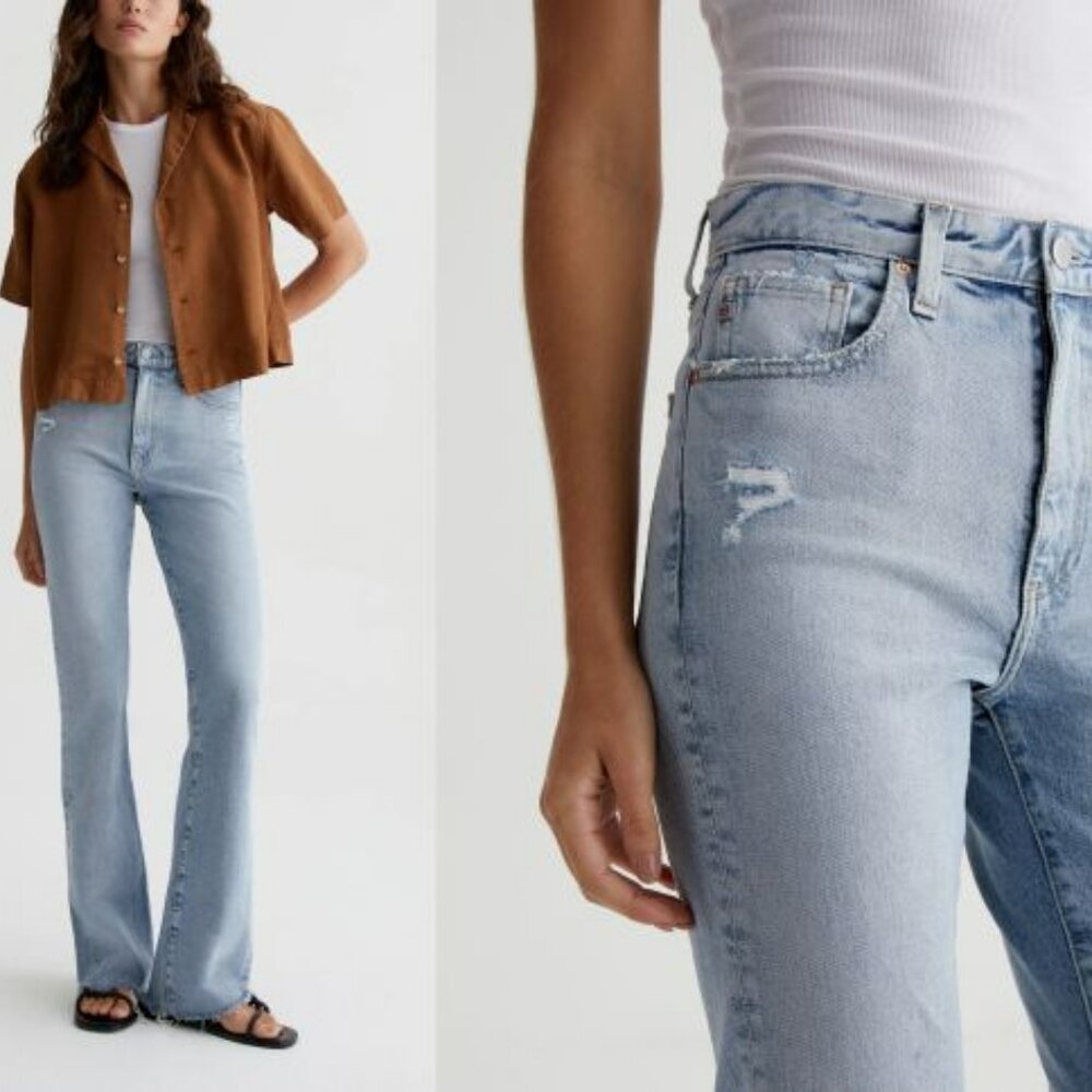 $215 AG Alexxis Boot 360° LIGHT BLUE JEAN IN WINDSWEPT 29